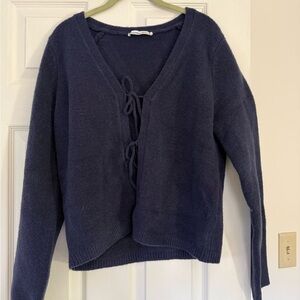 Abercrombie & Fitch Deep Blue V-Neck Sweater